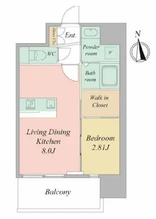 LiveCasa天満橋【4階】の間取り