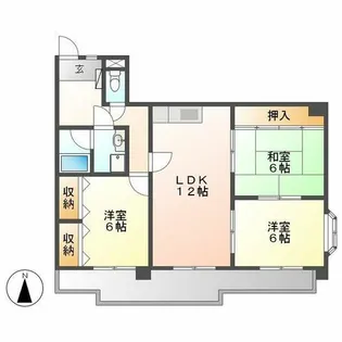 レジデンス千代田【801号室】の間取り