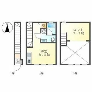 コレクション浅間町North【2階】の間取り
