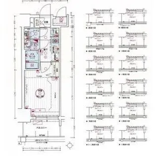 エステムコート名古屋グロース【10階】の間取り