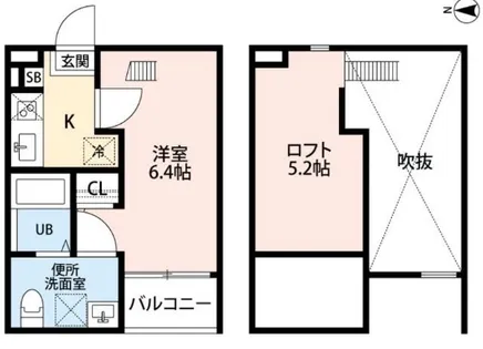 フラン【2階】の間取り