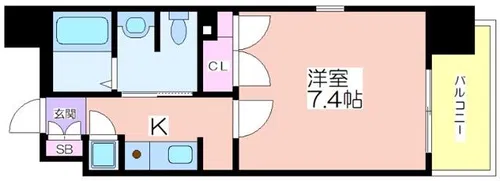ADW Residence肥後橋【11階】の間取り