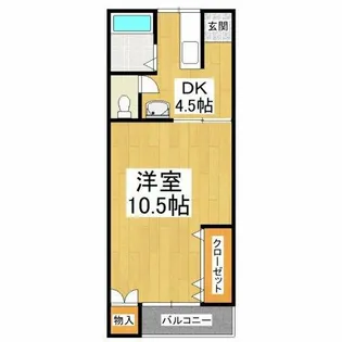 山本ハイツ【3階】の間取り