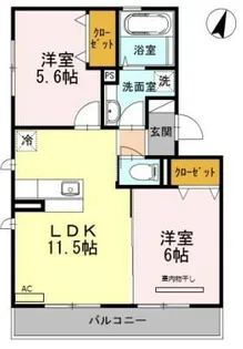 ソノーレ鈴蘭【3階】の間取り