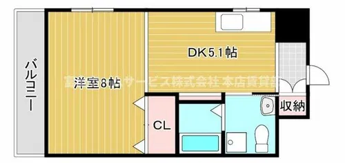 ブランカ中百舌鳥【3階】の間取り
