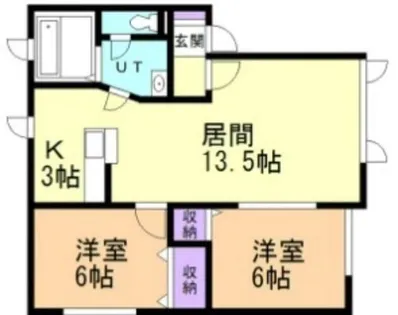 パナハイツ石山東【1階】の間取り