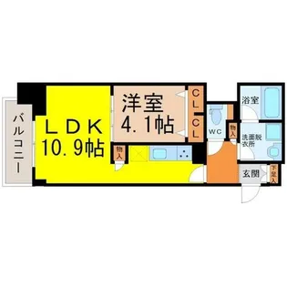 プレサンス広小路通葵【6階】の間取り