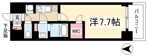 プレサンス新栄町ギャラント【2階】の間取り