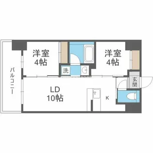 セレニテフラン新大阪【10階】の間取り