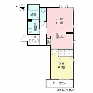 ヴィルヌーブ諏訪野 I棟【2階】の間取り