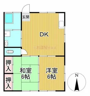 辻コーポ【202号室】の間取り