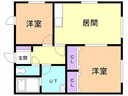 コーポK5【101号室】の間取り