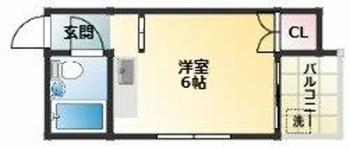 PALMIZIO平野西1【4階】の間取り