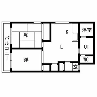 アルファ琴似【1階】の間取り