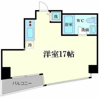 是空NANBAⅡ【401号室】の間取り