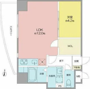 BMG RESIDENCE【4階】の間取り