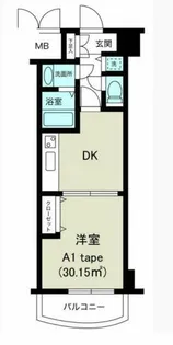 ノルデンタワー天神橋【8階】の間取り