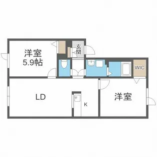 シャーメゾン千歳【201号室】の間取り