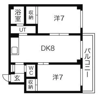 ビューティーハイム西野【3階】の間取り