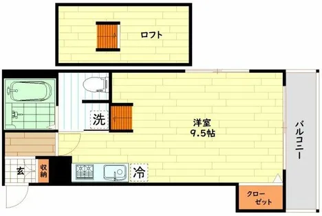 コンフォール姫島【3階】の間取り