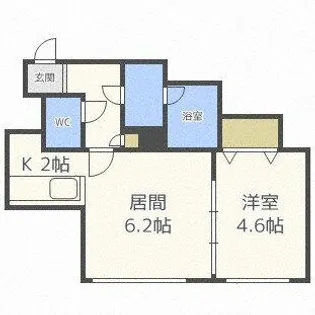 グローリアスM【202号室】の間取り