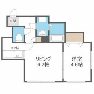 グローリアスM【202号室】の間取り