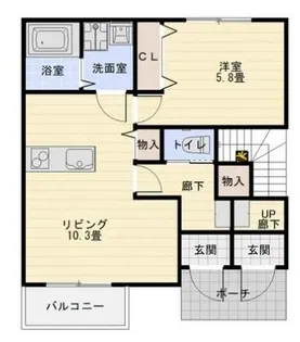 シエナフローラⅡ番館【1階】の間取り