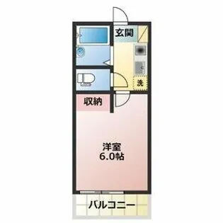 ハイツアサノ【2階】の間取り