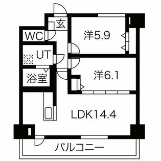 プリミエール常滑駅前【1002号室】の間取り
