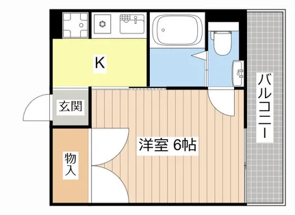 ティーエムコート【2B号室】の間取り