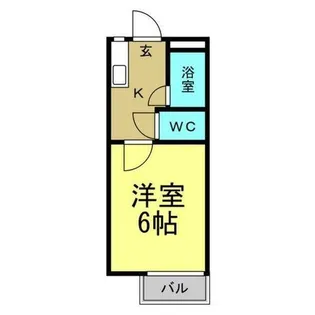 奥田アパートメントII【108号室】の間取り