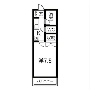 奥田アパートメント1【202号室】の間取り