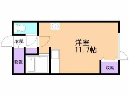 はまだ荘【2-B号室】の間取り