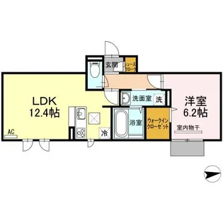 クラポンテMV【1階】の間取り