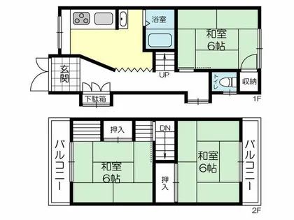兵庫県明石市野々上1丁目【一戸建】の間取り
