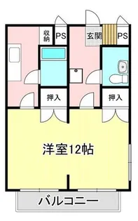 コーポ前田B【106号室】の間取り