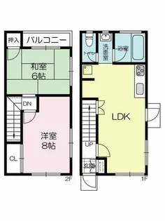 兵庫県神戸市西区南別府1丁目【テラスハウス】の間取り