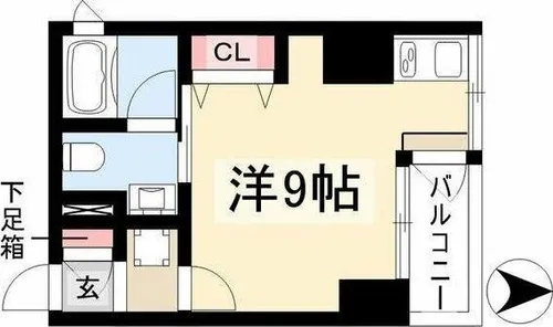 ベレーサ新瑞橋【4階】の間取り