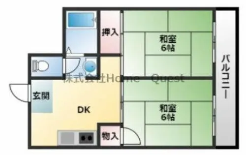 トーエー第2ビル【205号室】の間取り