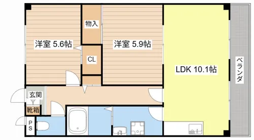 スーリールⅠ番館【1階】の間取り