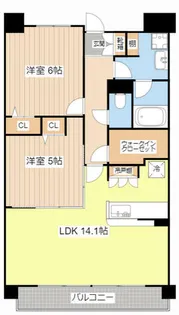 プリエールソシア【3階】の間取り