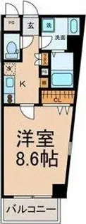 スカイコート葵【8階】の間取り