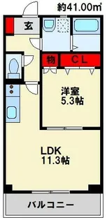 ロハスM【5階】の間取り