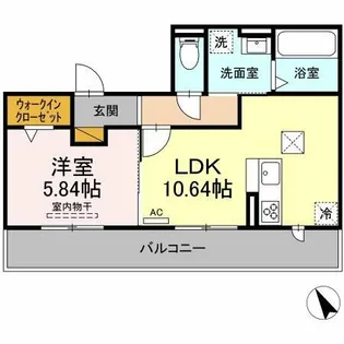メゾンドマボ【1階】の間取り