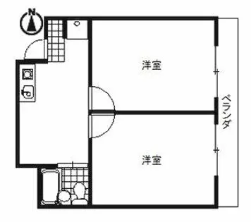 オオタ明野ビル【8階】の間取り