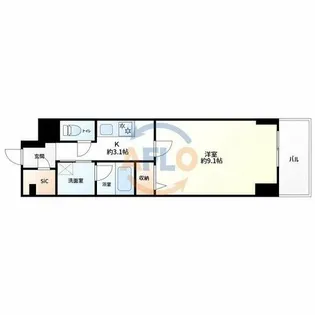 サンエール南堀江【2階】の間取り