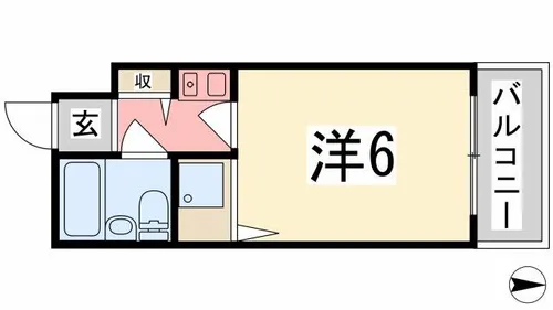 ベルトピア手柄Ⅰ【404号室】の間取り