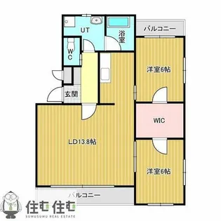 パステック浄水【104号室】の間取り