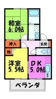 ハイツK2【205号室】の間取り