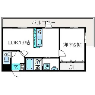 エクレール大畑【4階】の間取り
